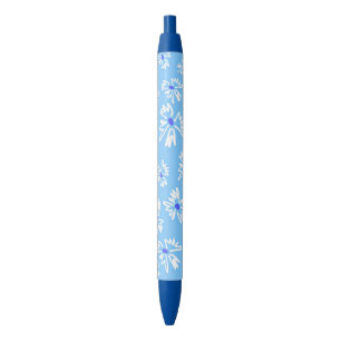 Pastell Hübsch Blau und Weiß Blume Kugelschreiber