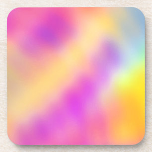 Pastell Iridescent farbenfrohe Farbgestaltung Getränkeuntersetzer