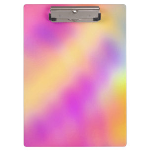 Pastell Iridescent farbenfrohe Farbgestaltung Klemmbrett