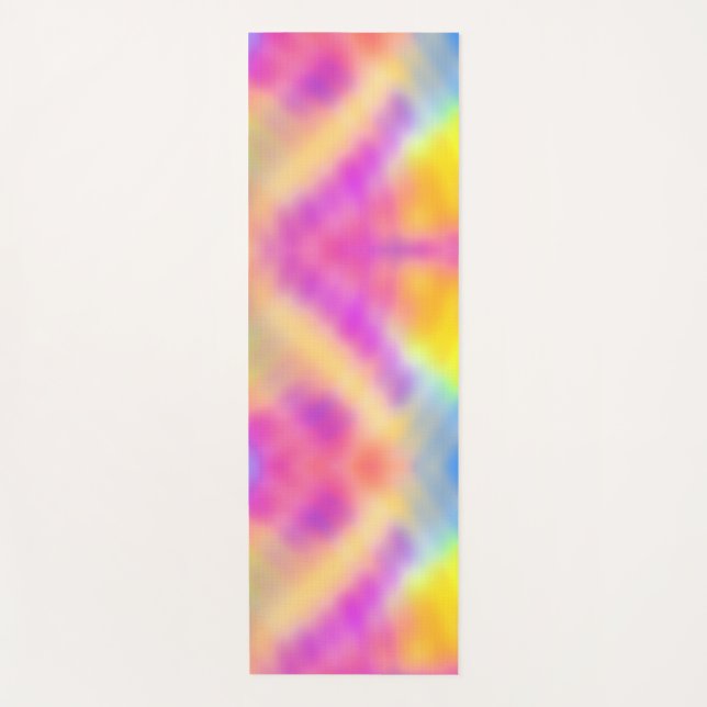 Pastell Iridescent farbenfrohe Farbgestaltung Yogamatte (Vorderseite)