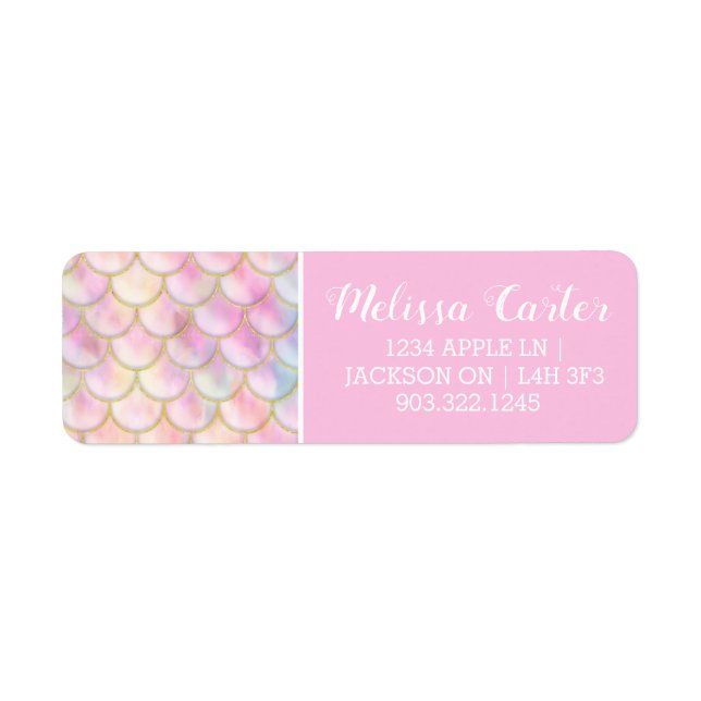 Pastell-Iridesent-Mermaid-Scales-Muster (Vorne)