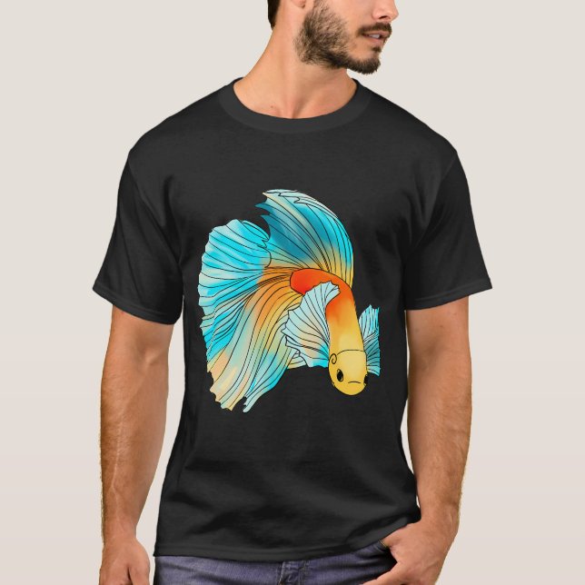 Pastell Kampffisch T-Shirt (Vorderseite)