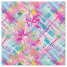Pastell Karierte Blüten