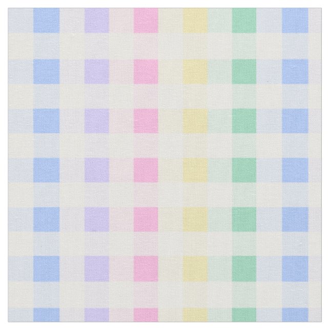 Pastell karierter Regenbogenretro Stoff (Nahaufnahme)