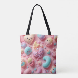 Pastell-Kawaii-Süßigkeiten-Charakter-Kunst Tasche