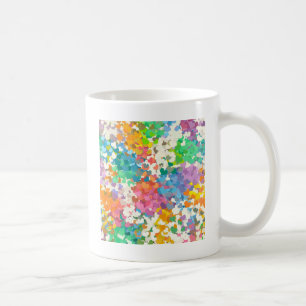 Pastell-Konfetti-Herzen Kaffeetasse