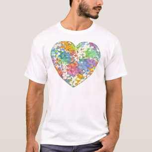 Pastell-Konfetti-Herzen T-Shirt