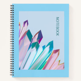 Pastell-Kristall-Notizbuch - Moderne geometrische Notizbuch