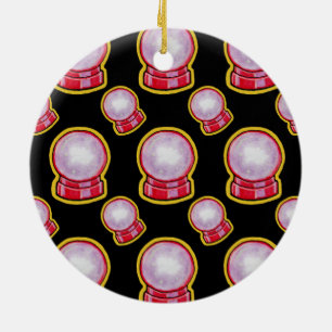 Pastell Kristallkugel Keramik Ornament