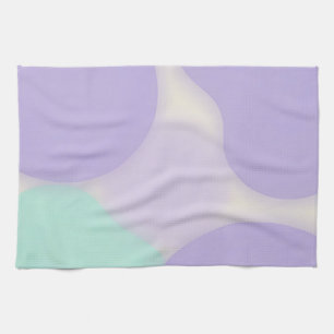 Pastell-Lavendel-Blob-Organisches-Abstrakt Geschirrtuch