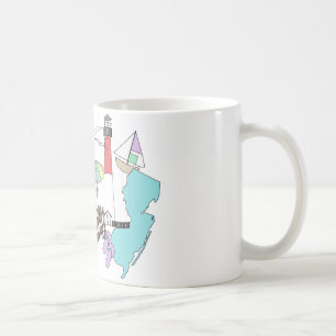 Pastell-LBI Liebe-Collage Kaffeetasse