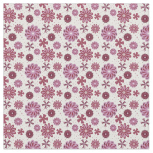 Pastell Lila Abstrakte Blume Stoff