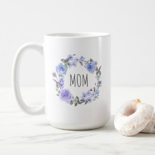 Pastell Lila Aquarell Blumen Muttertag Kaffeetasse