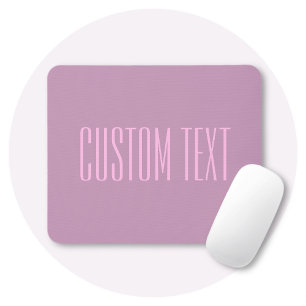 Pastell-Lila & Hellrosa Moderner editierbarer Te Mousepad