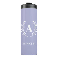 Pastell Lila Kränze-Monogramm 