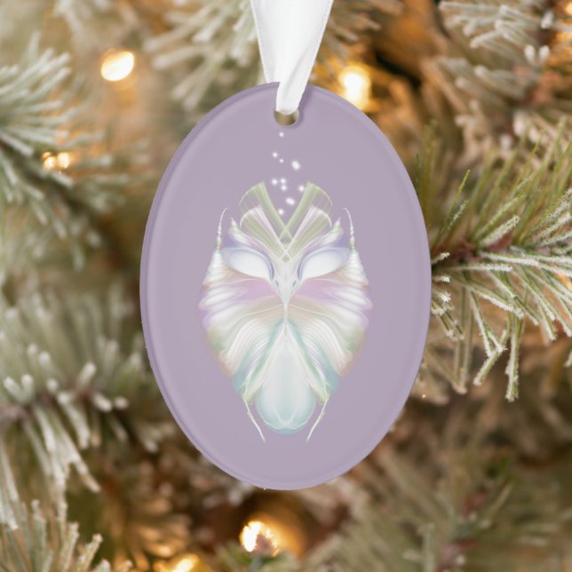 Pastell Lila Oracle Owl Ornament (Baum)