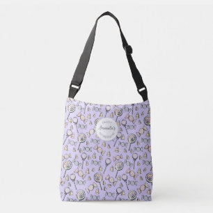 Pastell-Lila-Süße-Kleine-Eine-Tasche Tragetaschen Mit Langen Trägern