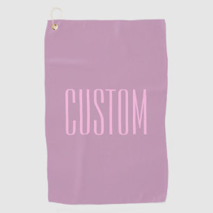 Pastell Lila und leicht rosa   Moderner bearbeitba Golfhandtuch