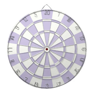 Pastell Lila und weiß Dartscheibe