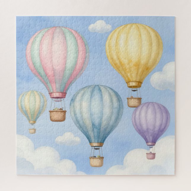 Pastell-Luftballons Himmel (Vertikal)