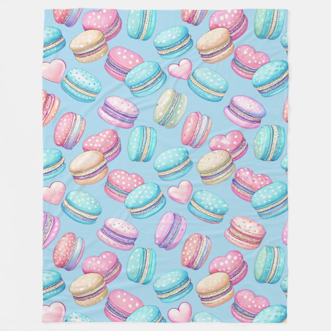 Pastell-Macaron-große Fleecedecke (Vorderseite)