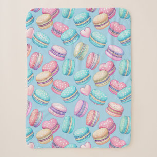 Pastell-Macaron-Kleine-Sherpa-Decke Sherpadecke
