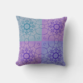 Pastell-Mandala-inspiriertes geometrisches nahtlos Kissen