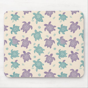 Pastell-Mandala-Schildkröten-Muster Mousepad