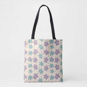 Pastell-Mandala-Schildkröten-Muster Tasche