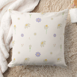 Pastell-Margeriten-Blumenmuster Kissen