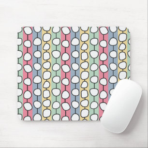 Pastell MCM farbenfrohe Linien Mousepad