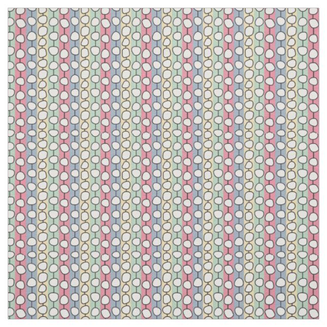 Pastell MCM farbenfrohe Linien Stoff (Muster)