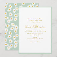 Pastell-Minz-Salbei-Retro-Margeriten-Blumen-Hochze