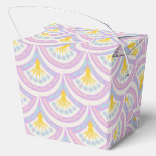 Pastell-Muster mit Muschelform Geschenkschachtel