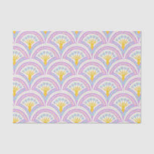Pastell-Muster mit Muschelform Seidenpapier