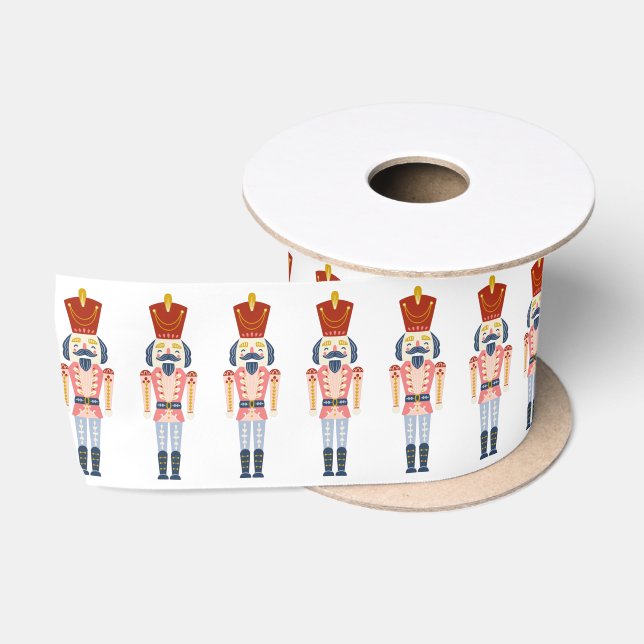 Pastell Nutcracker Holiday Satin Ribbon Satinband (Spule)