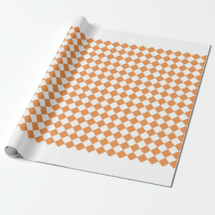 Pastell Orange Diamond Karton-Karton-Muster Geschenkpapier