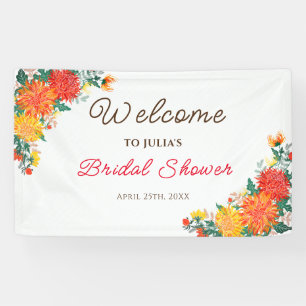 Pastell Orange Gelbe Frühlings-Dahlien-Blumen Hoch Banner