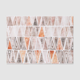 Pastell Pastell Terracotta Tribal Dreiecke Seidenpapier