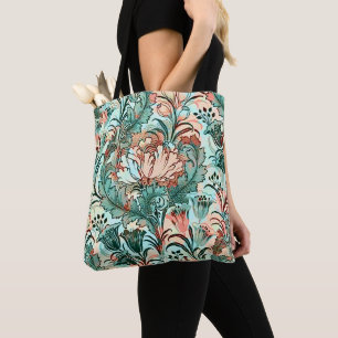 Pastell-Pfingstrosen-Tulpen-Krokus-William-Morris- Tasche