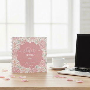 Pastell-Pfirsich-Rose Notizbuch