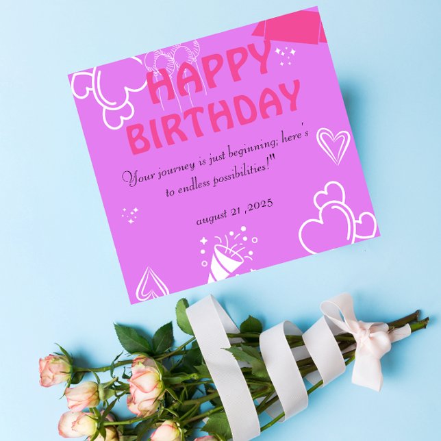 Pastell Pink Birthday Bliss Servietten (Von Creator hochgeladen)