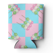 Pastell Pink Blau Karierte Dango Cooler