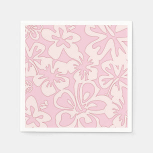 Pastell Pink Blume Kunst Serviette