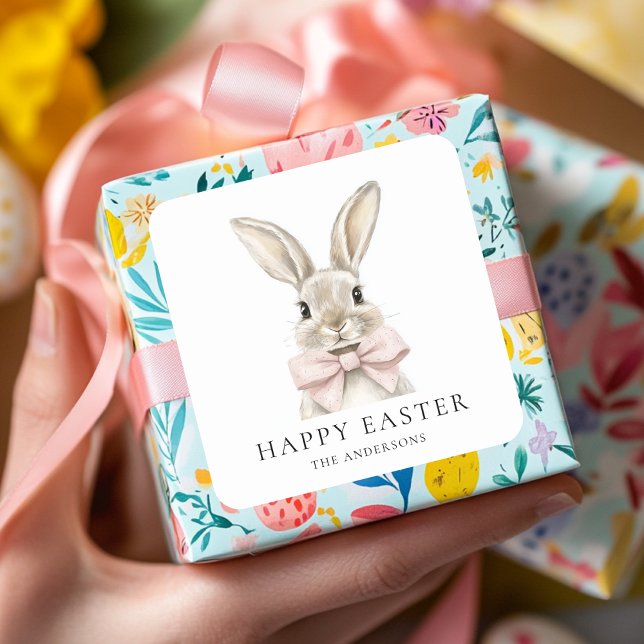 Pastell Pink Bunny Oaster Sticker (Von Creator hochgeladen)