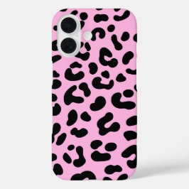Pastell Pink Cheetah Print iPhone 16 Hülle