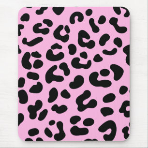 Pastell Pink Cheetah Print Mousepad