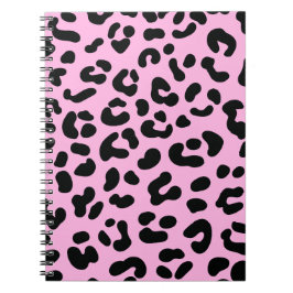 Pastell Pink Cheetah Print Notizblock