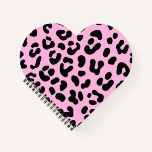 Pastell Pink Cheetah Print Notizbuch