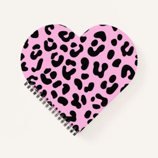 Pastell Pink Cheetah Print Notizbuch